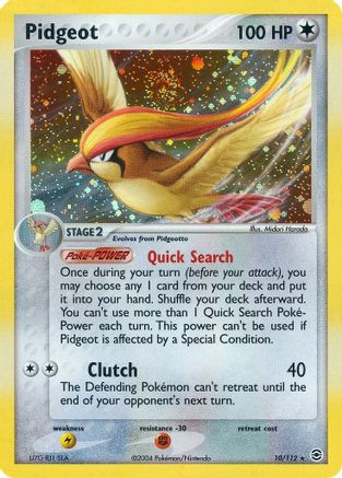 Pidgeot (10/112) [EX : Rouge Feu et Vert Feuille] 
