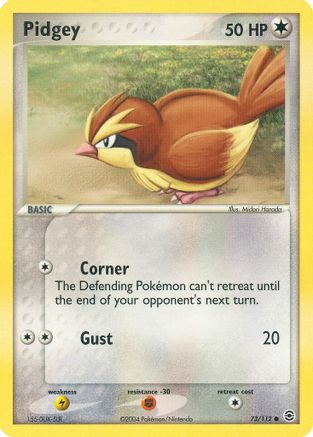 Pidgey (73/112) [EX : Rouge Feu et Vert Feuille] 