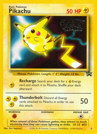 Pikachu (4) [Magiciens de la Côte : Promos Black Star] 