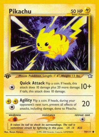 Pikachu 70/111 - [Neo Genesis] 1st Edition