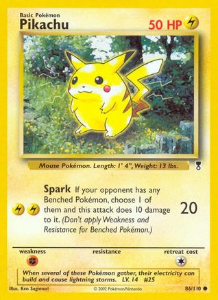 Pikachu (86/110) [Collection Légendaire] 