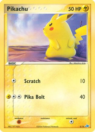 Pikachu 6/10 - [EX Trainer Kit 1 Latias & Latios]