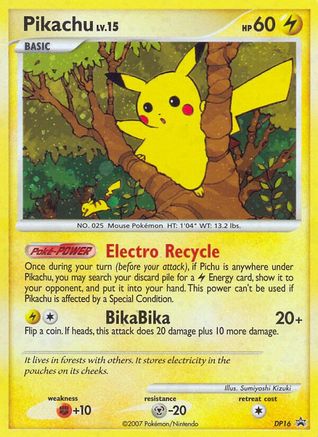 Pikachu (DP16) [Diamant et Perle : Promos Black Star] 