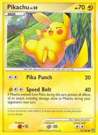 Pikachu (70/100) [Diamant &amp; Perle : Stormfront] 