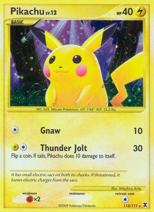 Pikachu (112/111) [Platine : Rivals montants] 