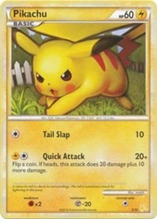 Pikachu (16/30) [HeartGold &amp; SoulSilver : Kit d'entraînement - Raichu] 