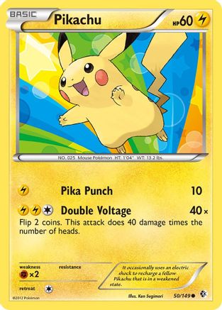 Pikachu (50/149) [Noir et blanc : frontières franchies] 