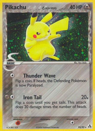 Pikachu (Delta Species)/92 - [Legend Maker] Holofoil