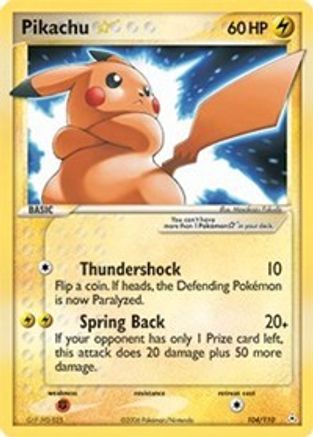 Pikachu Star/110 - [Holon Phantoms] Holofoil