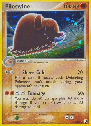 Piloswine (13/109) (Estampillé) [EX : Team Rocket Returns] 
