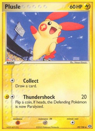 Plusle/106 - [Emerald] Reverse Holofoil