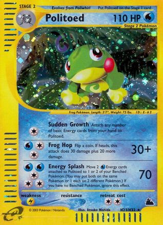 Politoed (H23)/144 - [Skyridge] Holofoil