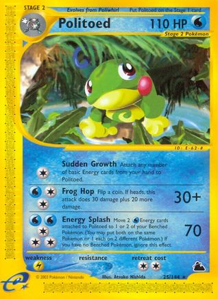 Politoed (25/144) [Skyridge] 