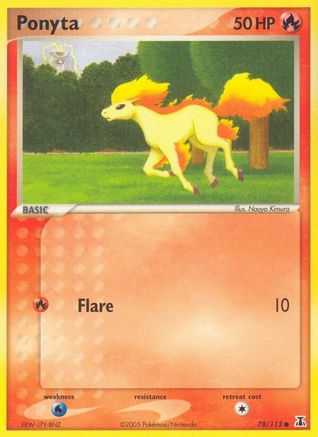 Ponyta (78/113) (Estampillé) [EX : Espèce Delta] 