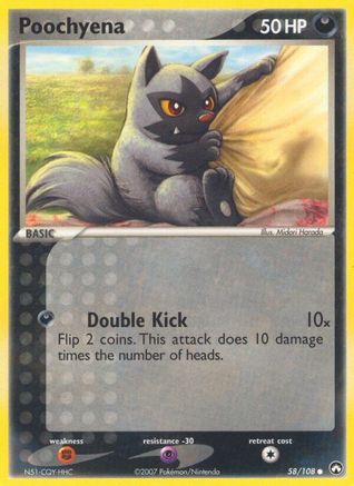 Poochyena (58/108) (Estampillé) [EX : Gardiens du pouvoir] 