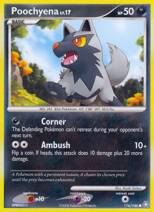 Poochyena (116/146) [Diamant et Perle : Légendes éveillées] 