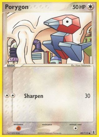 Porygon 80/113 - [Delta Species] Reverse Holofoil