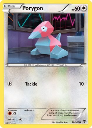 Porygon (72/101) [Noir et blanc : explosion de plasma] 