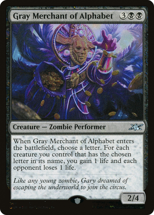 Gray Merchant of Alphabet (UNF-361) - [Unfinity] Foil