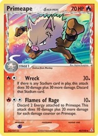 Primeape (50/110) (Espèce Delta) [EX : Fantômes Holon] 