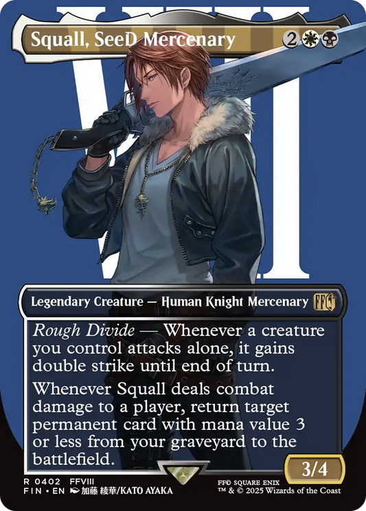 Squall, SeeD Mercenary (FIN-402) - [FINAL FANTASY] (Borderless)