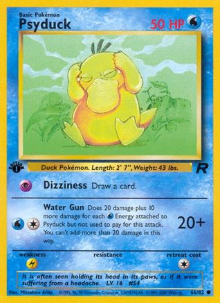 Psyduck (65/82) [Team Rocket 1ère édition] 