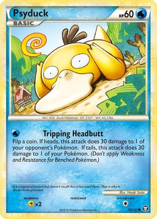 Psyduck (74/102) [HeartGold &amp; SoulSilver : Triomphant] 