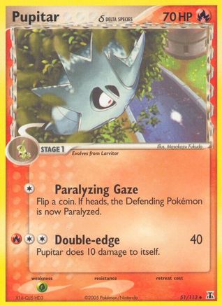 Pupitar (Delta Species) 51/113 - [Delta Species] Reverse Holofoil