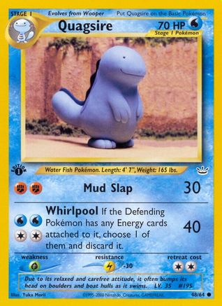 Quagsire (48/64) [N3 Neo Revelation] 1st Edition