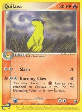 Quilava 51/100 - [Sandstorm] Reverse Holofoil