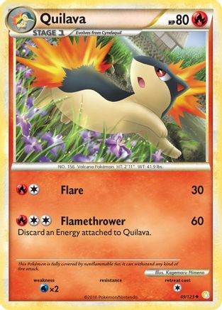 Quilava (49/123) [HeartGold &amp; SoulSilver : Ensemble de base] 