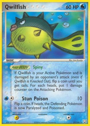 Qwilfish 27/109 - [Team Rocket Returns] Reverse Holofoil