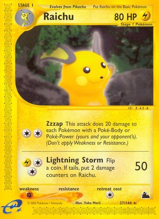 Raichu (27)/144 - [Skyridge]