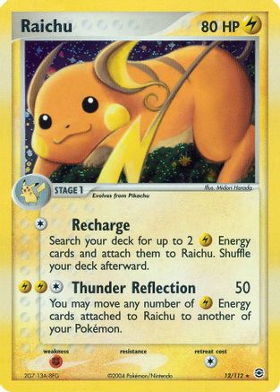 Raichu (12/112) [EX : Rouge Feu et Vert Feuille] 