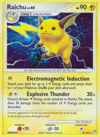 Raichu/123 - [Mysterious Treasures] Holofoil