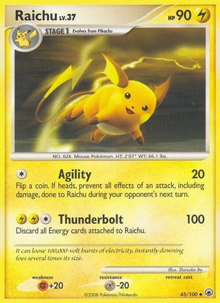 Raichu (45/100) [Diamant et Perle : Majestic Dawn] 