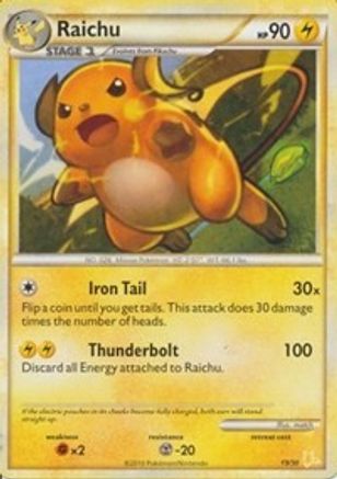 Raichu (#19 Non-Holo) - [HGSS Trainer Kit Gyarados & Raichu]
