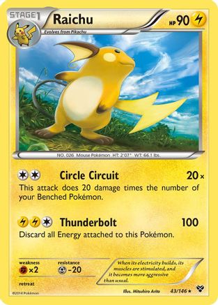 Raichu (43/146) [XY: Base Set]