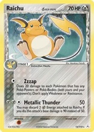 Raichu (15/110) (Espèce Delta) [EX : Fantômes Holon] 