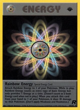 Rainbow Energy (80) 80/82 - [Team Rocket] 1st Edition