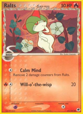 Ralts (Delta Species) 61/101 - [Dragon Frontiers] Reverse Holofoil