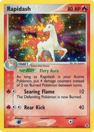 Rapidash (13/112) [EX : Rouge Feu et Vert Feuille] 