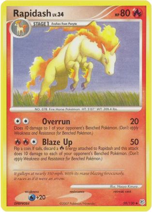 Rapidash (59/130) [Diamant et perle : ensemble de base] 