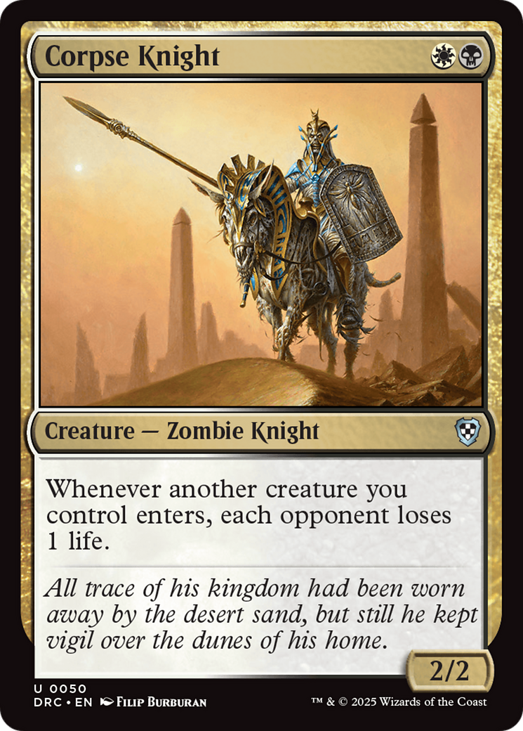 Corpse Knight (DRC-050) - [Commander: Aetherdrift]