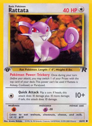 Rattata 66/82 - [Team Rocket] 1st Edition