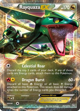 Rayquaza EX (85/124) [Noir et Blanc : Dragons Exaltés] 