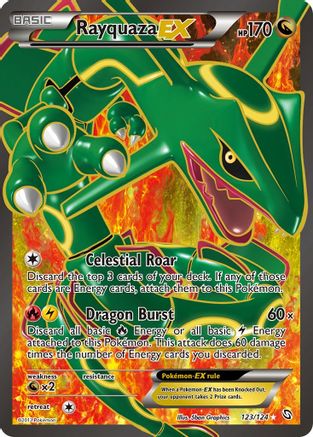 Rayquaza EX (123/124) [Noir et Blanc : Dragons Exaltés] 