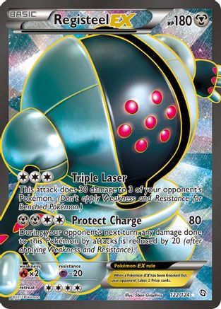 Registeel EX (122/124) [Noir et Blanc : Dragons Exaltés] 