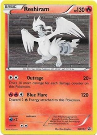 Reshiram (BW004) [Noir et blanc : promotions Black Star] 