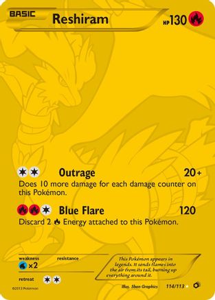 Reshiram (114 Full Art Secret Rare)/113 - [Legendary Treasures] Holofoil